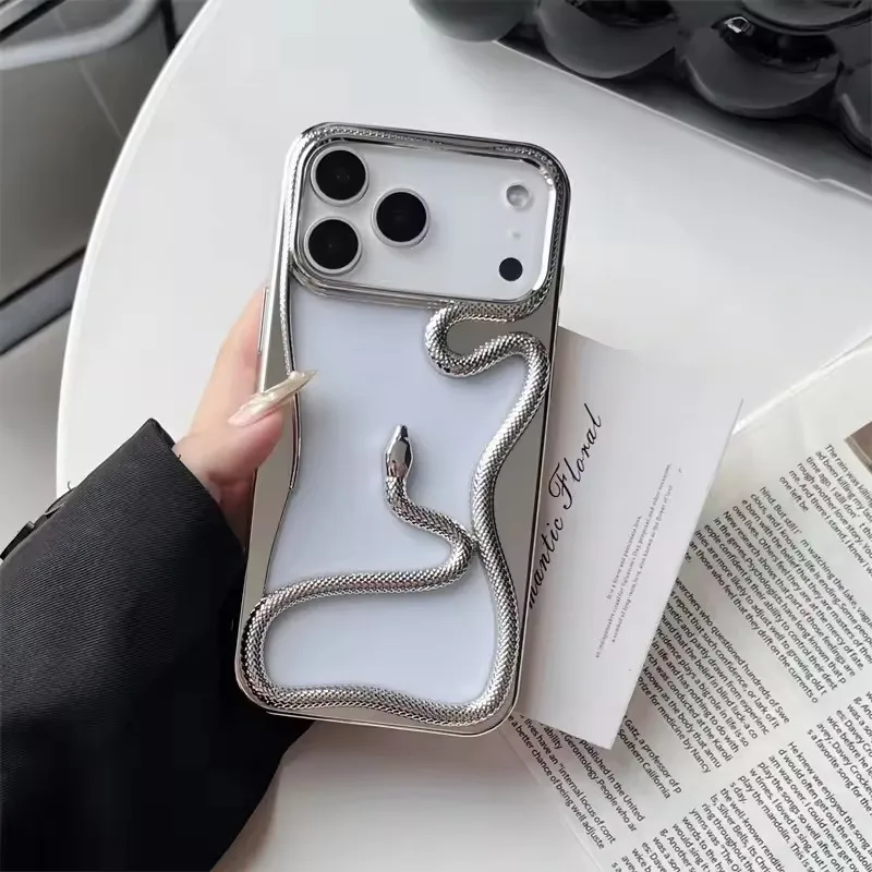 Matte 3D Hollow Snake Soft Case for iPhone 17 / 17 Pro / 17 Pro Max / 17 Air