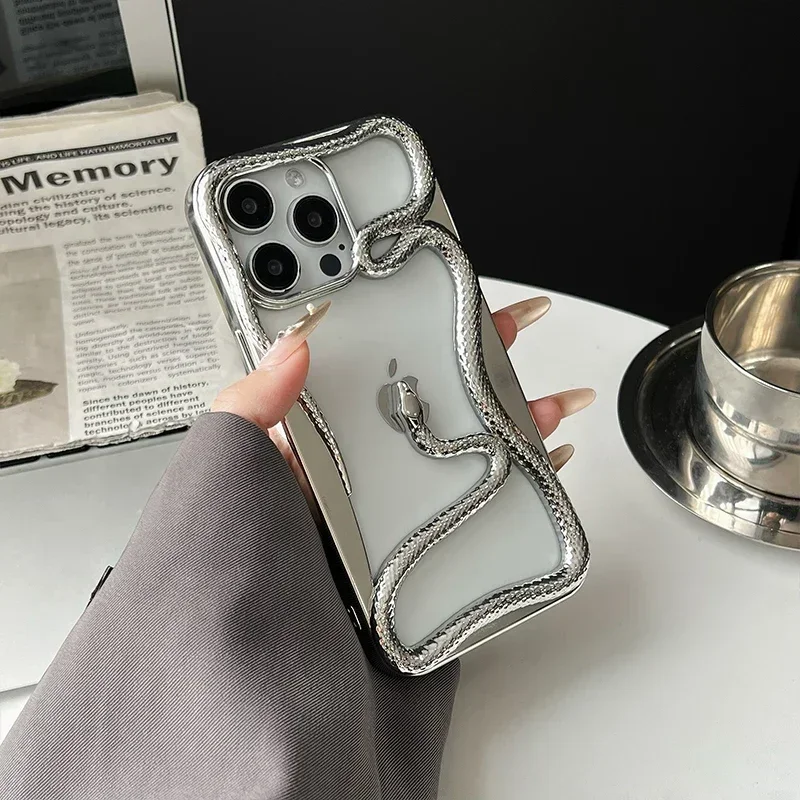 Matte 3D Hollow Snake Soft Case for iPhone 17 / 17 Pro / 17 Pro Max / 17 Air