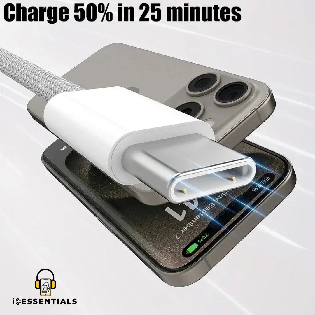 USB-C TO USB-C FAST CHARGER CABLE 1M