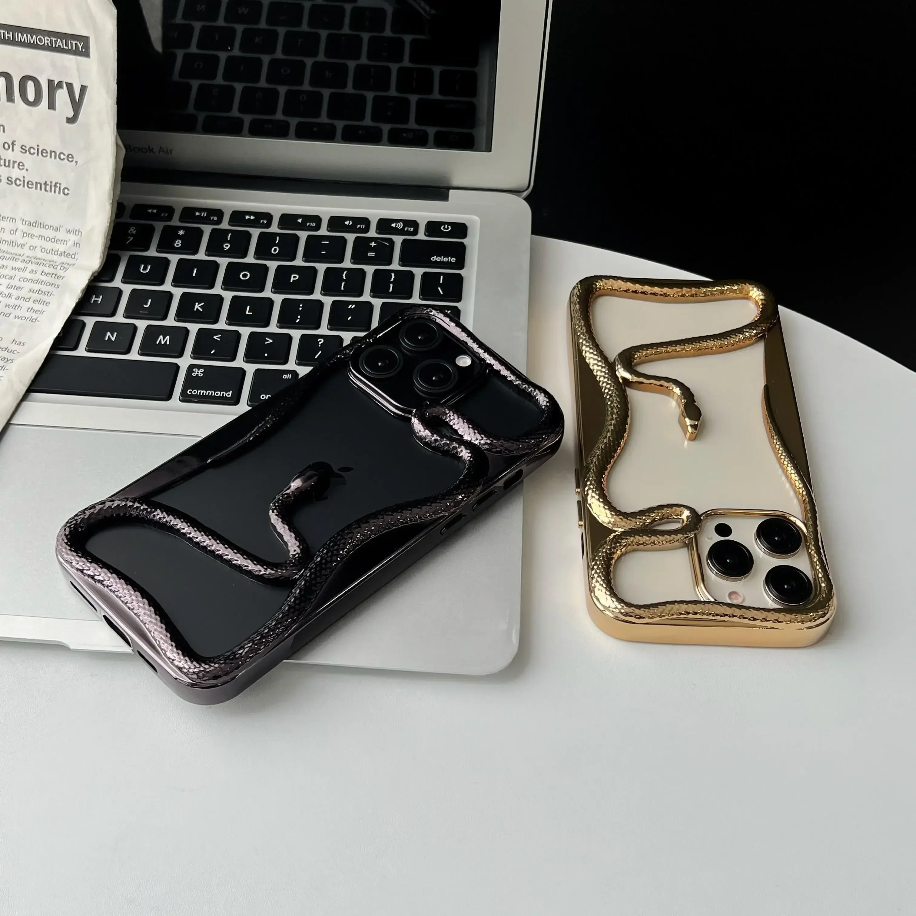 Matte 3D Hollow Snake Soft Case for iPhone 17 / 17 Pro / 17 Pro Max / 17 Air