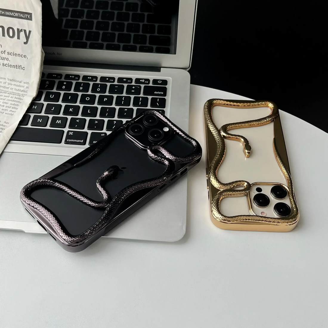 Matte 3D Hollow Snake Soft Case for iPhone 17 / 17 Pro / 17 Pro Max / 17 Air