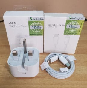 Redington 20W IPhone 3 Pin Charger and Cable USB C to Lightening