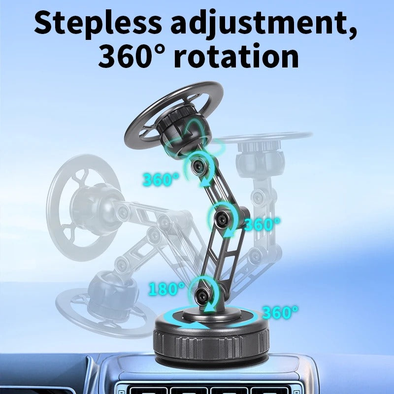 Magnetic Vacuum Suction Cup Car Phone Holder Stand Mount 360° Rotation