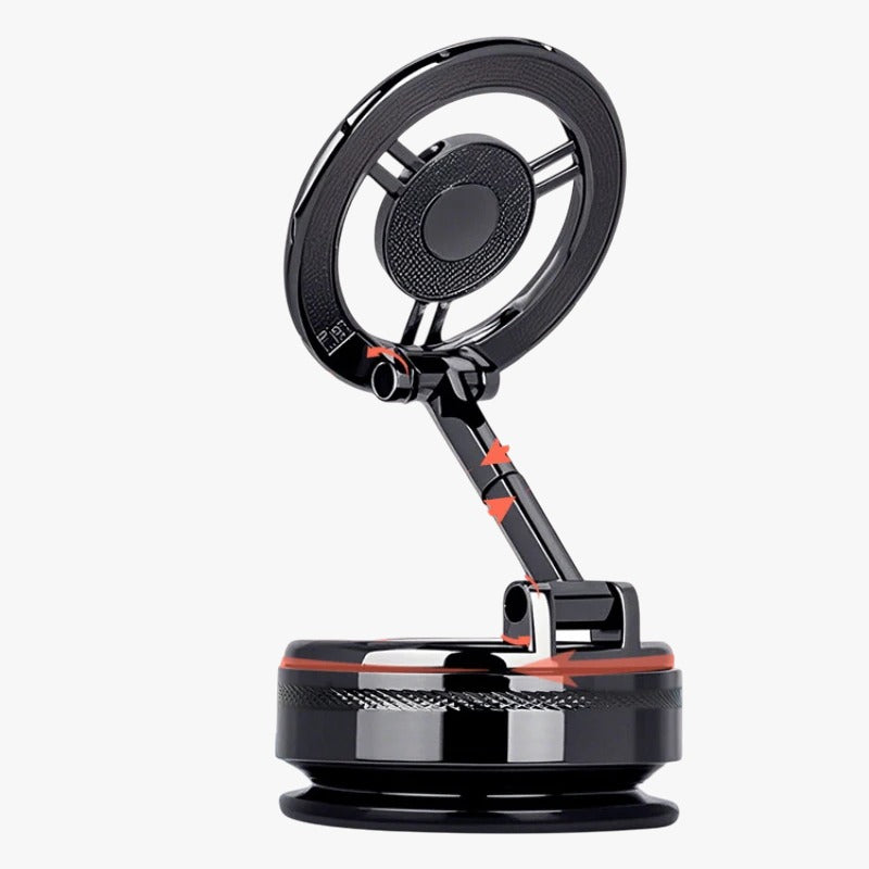 Foldable Vacuum Magnetic Car Phone Holder 360° Rotating Suction Cup Phone Mount