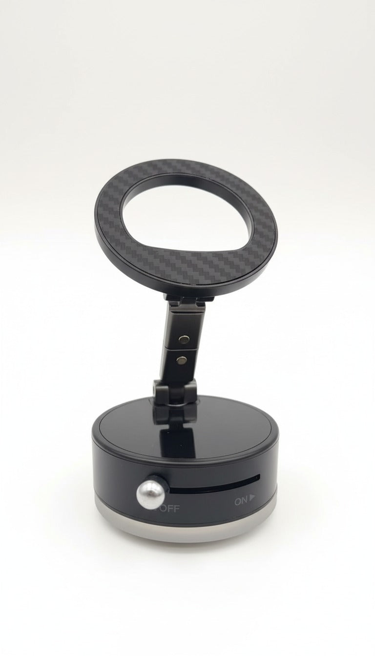 Vacuum Magnetic Suction Cup Car Phone Holder Stand Mount 360° Rotation